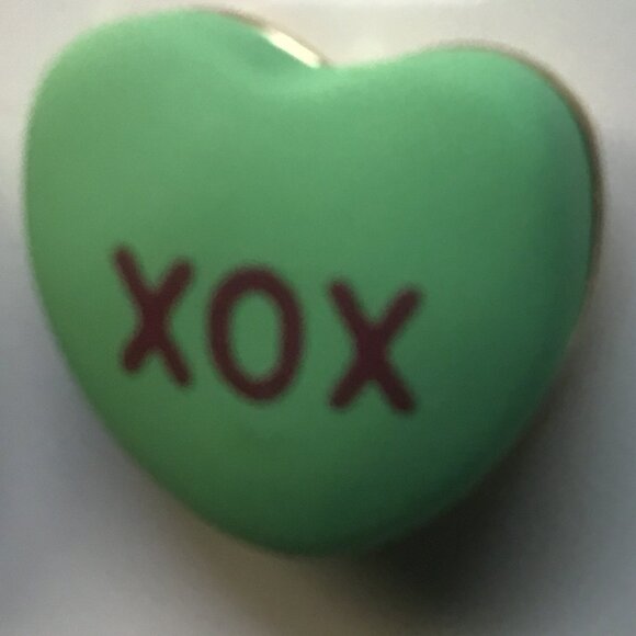 Betsey Johnson New Lavender and Mint Hearts with Messages Earrings - Picture 3 of 4